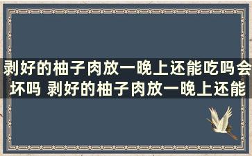 剥好的柚子肉放一晚上还能吃吗会坏吗 剥好的柚子肉放一晚上还能吃吗